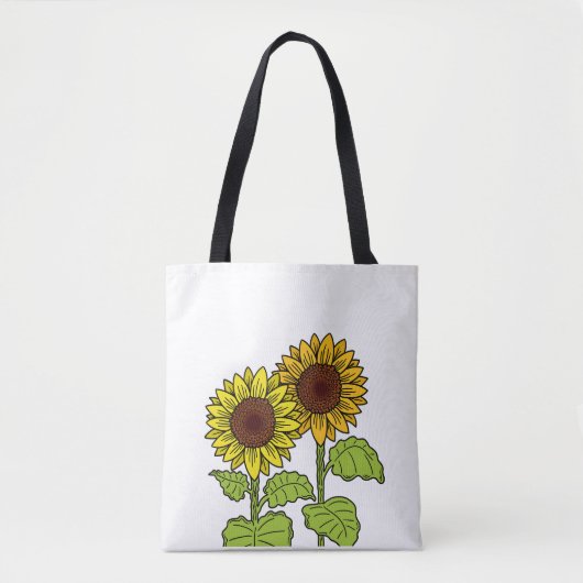 Tote Bag Conception de tournesol été (Devant)