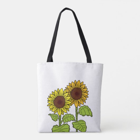 Tote Bag Conception de tournesol été (Dos)