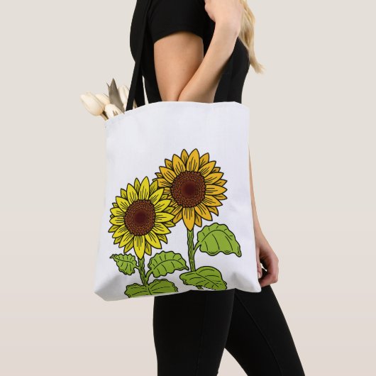 Tote Bag Conception de tournesol été (De près)