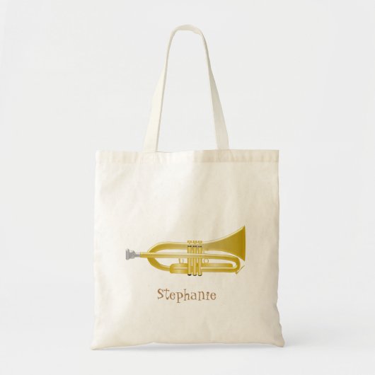 Tote Bag Conception de trompette (Devant)