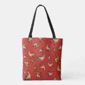 Tote Bag Conception de troupeau de lamas (Dos)