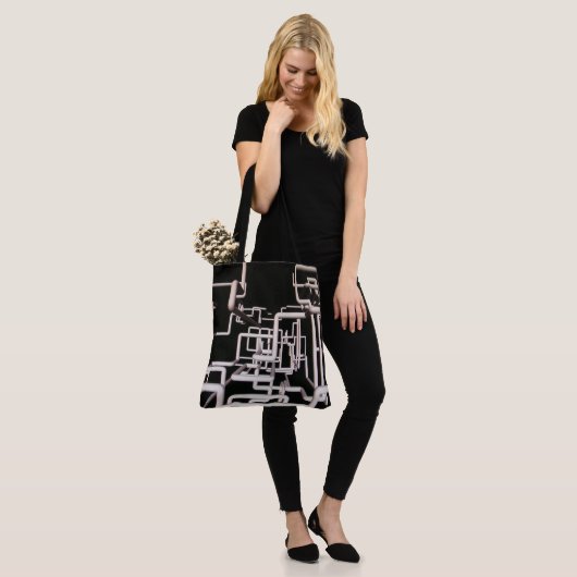 Tote Bag Conception de tuyau (Sur le modèle)