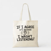 Tote Bag Conception de typographie de citation drôle (Dos)