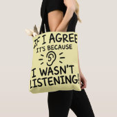 Tote Bag Conception de typographie de citation drôle (De près)