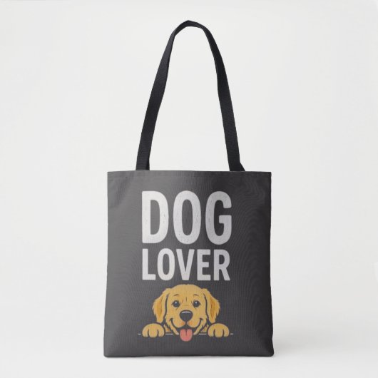 Tote Bag Conception de typographie d'illustration de chien  (Devant)