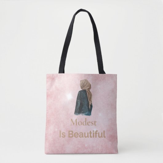 Tote Bag Conception de typographie esthétique musulmane min (Devant)