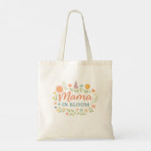 Tote Bag Conception de typographie florale de printemps Mam (Dos)