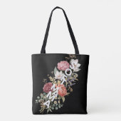 Tote Bag Conception de typographie florale Soft Mama (Dos)