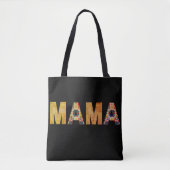 Tote Bag Conception de typographie Mama Patchwork (Devant)