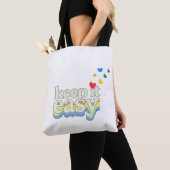 Tote Bag Conception de typographie Rétro Fierté facile à vi (De près)