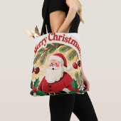 Tote Bag Conception de vacances festive de Noël joyeux (De près)