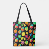 Tote Bag Conception de vision de néon fruité (Dos)