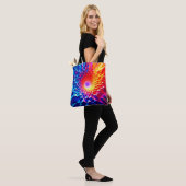Tote Bag Conception de vortex de couleur géométrique prisma (Sur le modèle)