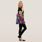 Tote Bag Conception d'empreinte digitale vibrante (Sur le modèle)