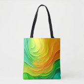 Tote Bag Conception d'énergie de couleur abstraite (Devant)