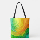 Tote Bag Conception d'énergie de couleur abstraite (Dos)