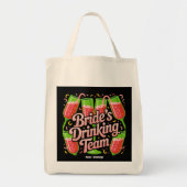 Tote Bag Conception d'équipe de boisson de mariée pour ente (Devant)