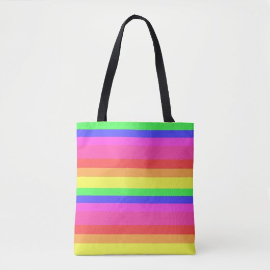 Tote Bag Conception des bandes de spectre de couleurs arc-e (Devant)