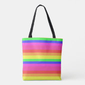 Tote Bag Conception des bandes de spectre de couleurs arc-e (Dos)
