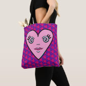 Tote Bag Conception des coeurs (De près)