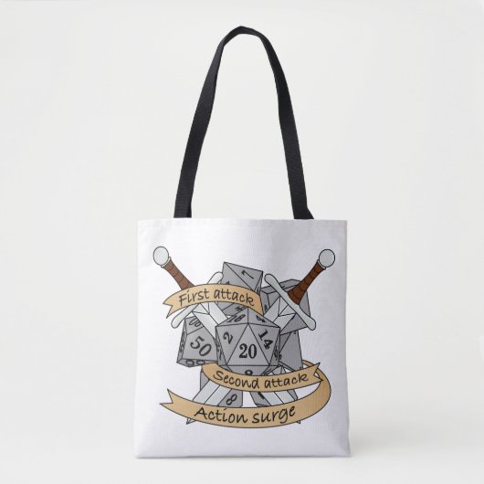 Tote Bag Conception des dés de combat (Devant)