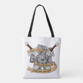Tote Bag Conception des dés de combat (Dos)