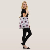 Tote Bag Conception d'esquisse de fleurs et de feuilles ros (Sur le modèle)