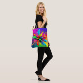 Tote Bag Conception d'explosion de peinture vibrante (Sur le modèle)