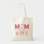 Tote Bag Conception d'icônes pour bébé de l'année de maman  (Devant)