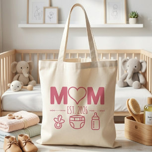 Tote Bag Conception d'icônes pour bébé de l'année de maman 