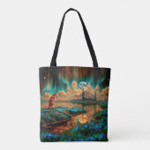 Tote Bag Conception différente de loup de chaque côté (Dos)