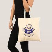 Tote Bag Conception d'illustration de fantôme effrayant drô (Devant (produit))