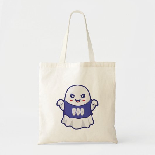 Tote Bag Conception d'illustration de fantôme effrayant drô (Devant)