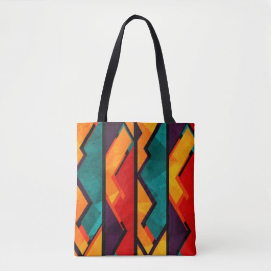 Tote Bag Conception d'impression Motif africaine multicolor (Devant)