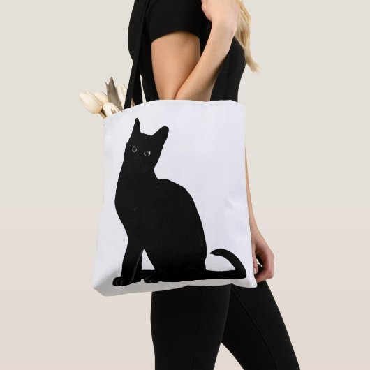 Tote Bag Conception du chat fourre-tout Canvas (De près)