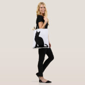 Tote Bag Conception du chat fourre-tout Canvas (Sur le modèle)