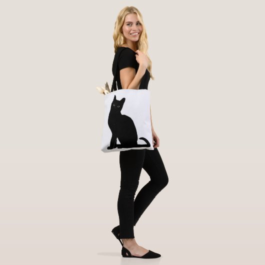 Tote Bag Conception du chat fourre-tout Canvas (Sur le modèle)