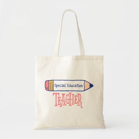Tote Bag Conception du crayon enseignant de l'éducation spé (Devant)