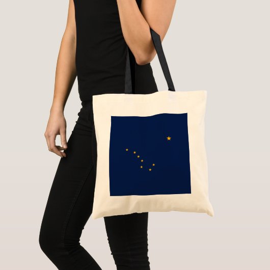 Tote Bag Conception du drapeau de l'État de l'Alaska (Devant (produit))