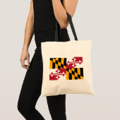 Tote Bag Conception du drapeau de l'État du Maryland (Devant (produit))