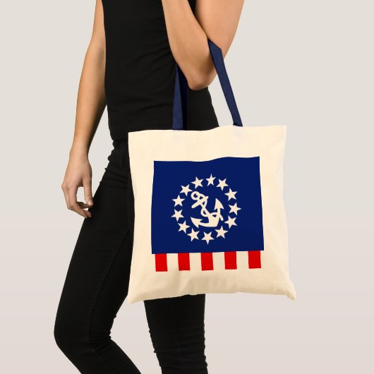 Tote Bag Conception du drapeau nautique américain (Devant (produit))