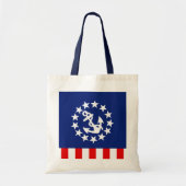 Tote Bag Conception du drapeau nautique américain (Devant)