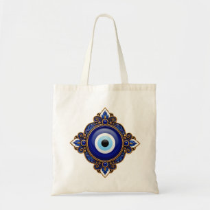 Tote Bag Conception du mauvais œil bleu