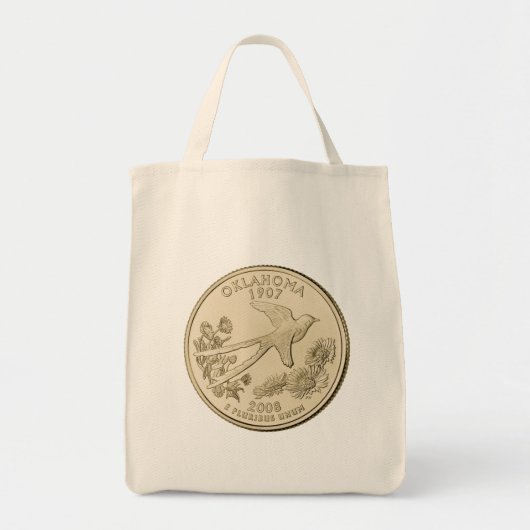 Tote Bag Conception du quartier public de l'Oklahoma teinté (Devant)