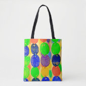 Tote Bag Conception dynamique de chaîne de perles (Devant)