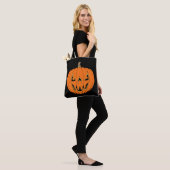 Tote Bag Conception effrayante de citrouille d'Halloween (Sur le modèle)