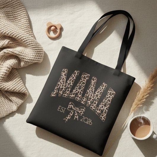 Tote Bag Conception Féminine Gras Varsity Léopard Maman