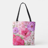 Tote Bag Conception Florale Personnalisée (Dos)