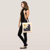 Tote Bag Conception florale personnalisée de marguerite bla (Devant (modèle))