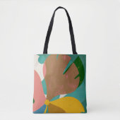 Tote Bag Conception florale rétro chaleureuse (Devant)